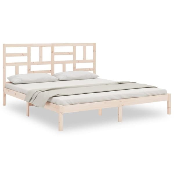vidaXL sengeramme 180x200 cm massivt fyrretræ