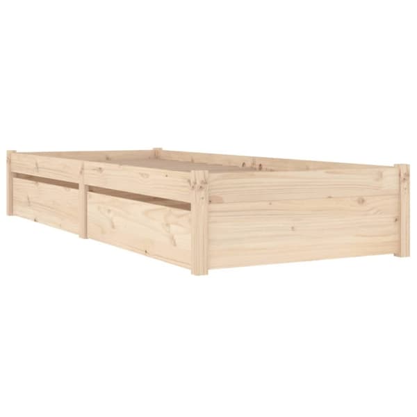 vidaXL sengeramme med skuffer 90x200 cm