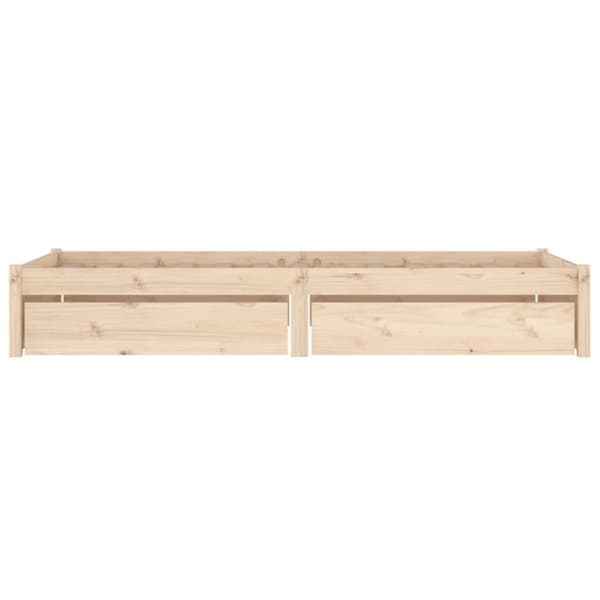 vidaXL sengeramme med skuffer 90x200 cm