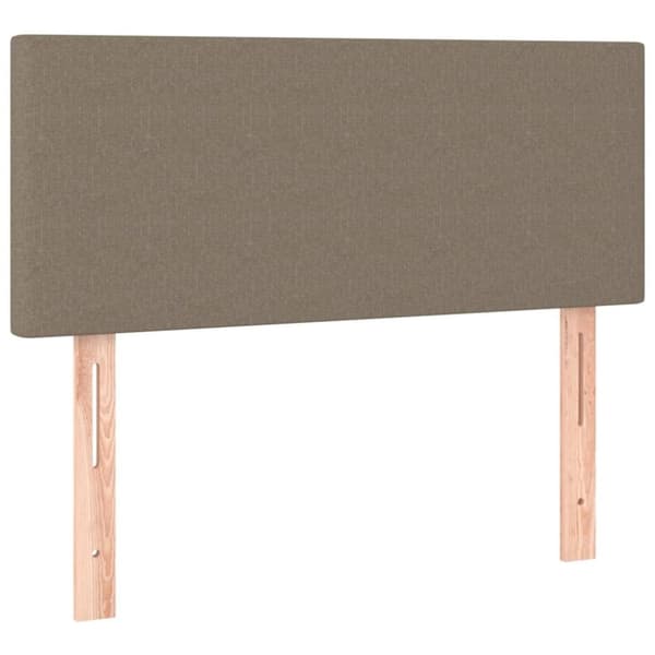 vidaXL Ramsäng med madrass taupe 100x200 cm tyg