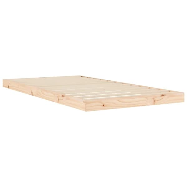 vidaXL Sängynrunko 100x200 cm täysi mänty