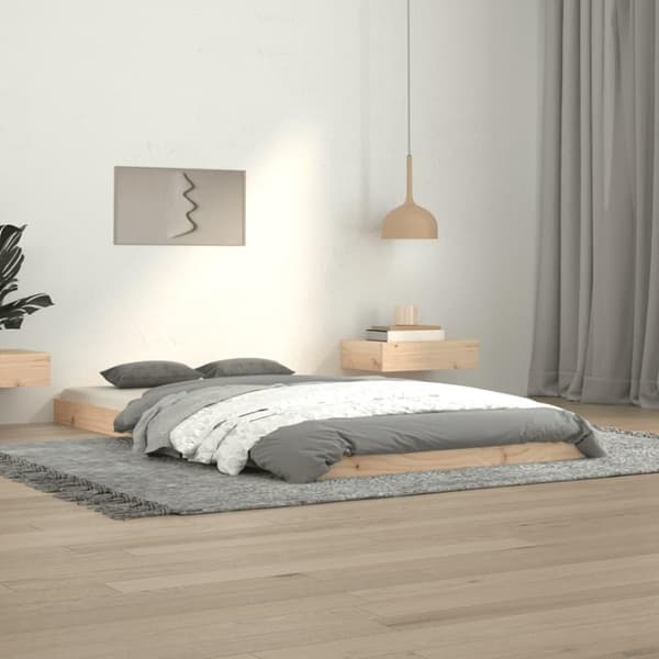 vidaXL Sängynrunko 100x200 cm täysi mänty