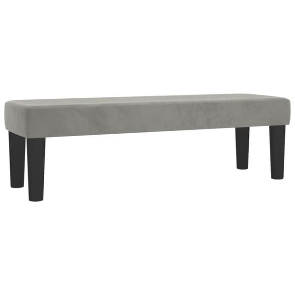 vidaXL Ramsäng med madrass ljusgrå 200x200 cm sammet
