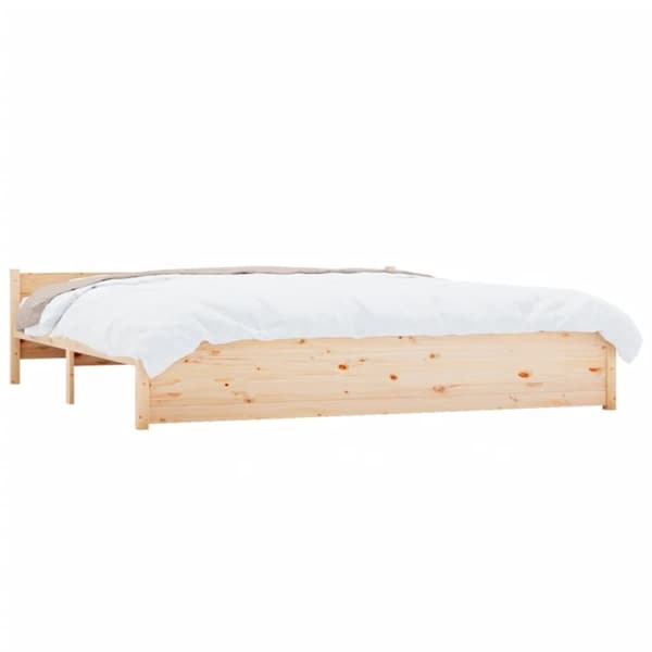 vidaXL sengeramme 180x200 cm massivt fyrretræ
