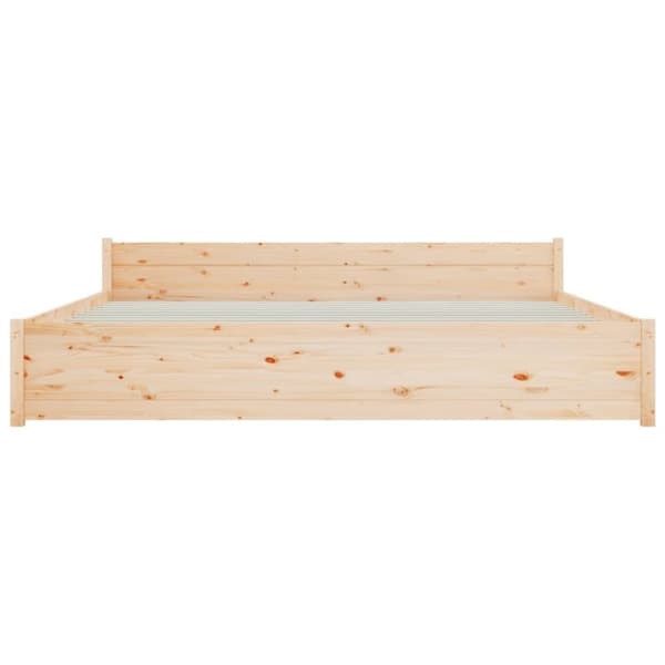 vidaXL sengeramme 180x200 cm massivt fyrretræ
