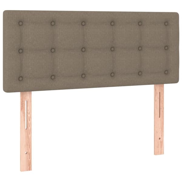 vidaXL Ramsäng med madrass taupe 100x200 cm tyg