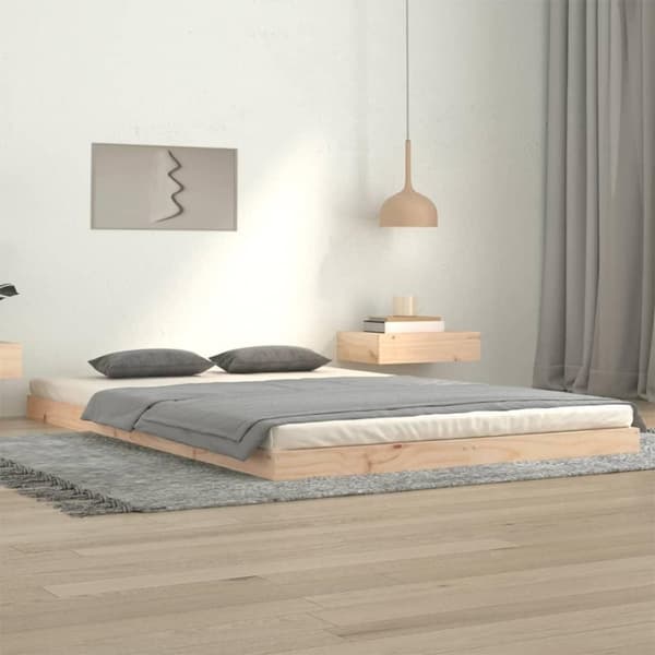 vidaXL Sengeramme 120x200 cm heltre furu
