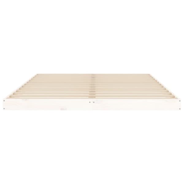 vidaXL Sengeramme hvit 140x200 cm heltre furu