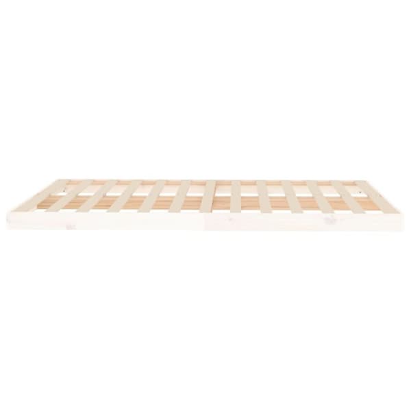 vidaXL Sengeramme hvit 140x200 cm heltre furu