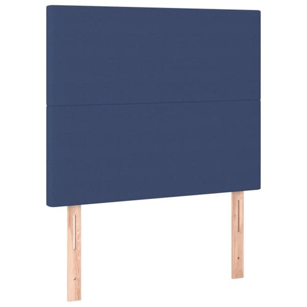 vidaXL Ramsäng med madrass blå 100x200 cm tyg