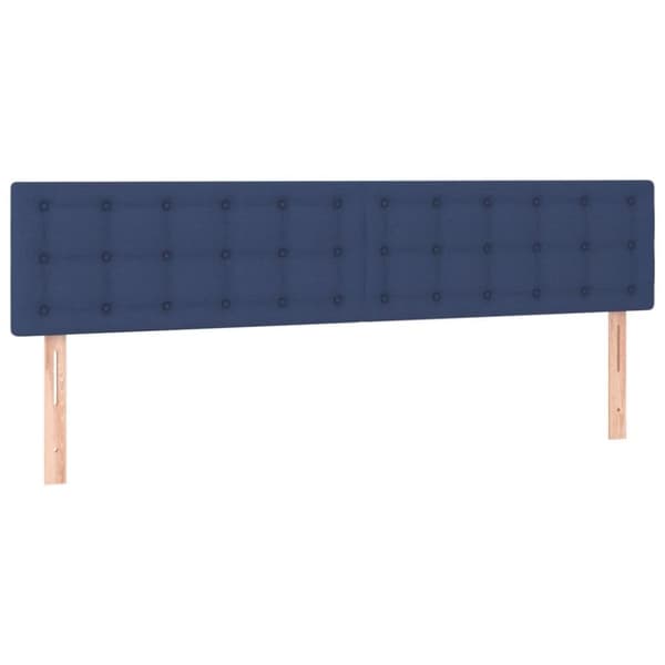 vidaXL Ramsäng med madrass blå 180x200 cm tyg