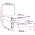 Miniatyrbild 8 av 8: vidaXL Ramsäng med madrass rosa 80x200 cm sammet