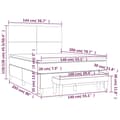 Miniatyrbild 8 av 8: vidaXL Ramsäng med madrass rosa 140x200 cm sammet