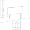Miniatyrbild 10 av 11: vidaXL Ramsäng med madrass blå 90x200 cm tyg