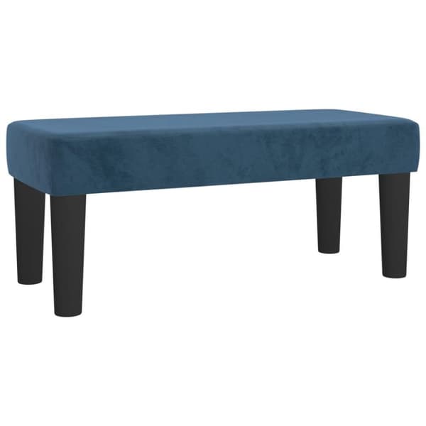 vidaXL Ramsäng med madrass mörkblå 80x200 cm sammet