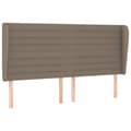 Miniatyrbild 6 av 7: vidaXL Ramsäng med madrass taupe 200x200 cm tyg