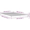 Miniatyrbilde 8 av 10: vidaXL Sengeramme hvit 120x190 cm 4FT Small Double heltre furu