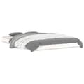 Miniatyrbilde 1 av 10: vidaXL Sengeramme hvit 120x190 cm 4FT Small Double heltre furu