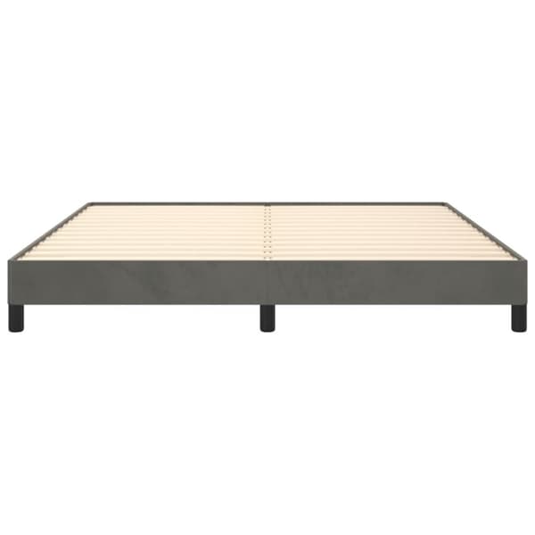 vidaXL Sängram mörkgrå 180x200 cm sammet