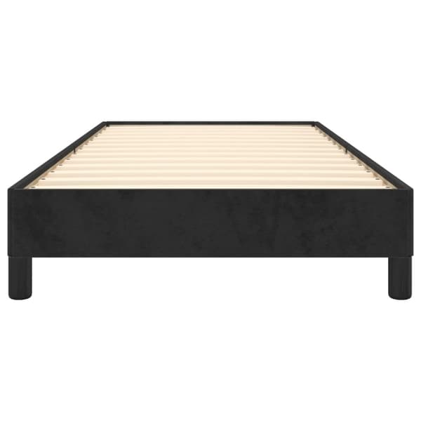 vidaXL Sängram svart 80x200 cm sammet
