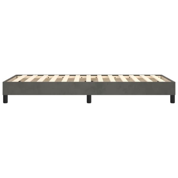 vidaXL Sängram mörkgrå 80x200 cm sammet