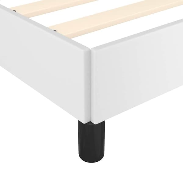 vidaXL Sängram med huvudgavel utan madrass vit 180x200 cm