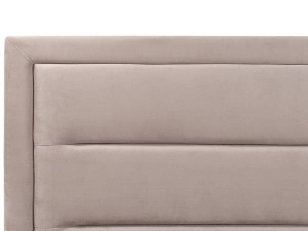 Seng Orange Velour 160 x 200 cm Moderne Dobbeltseng med Opbevaring Design Retro Sengeramme til Soveværelse