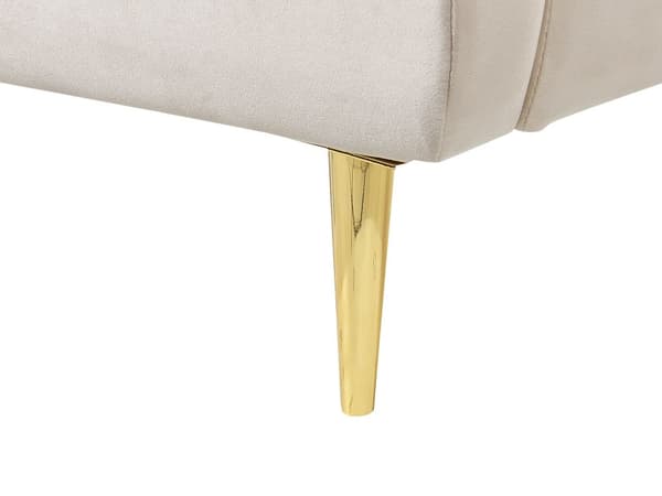 Parisänky beige 154 x 218 x 106 cm sametti puu säilytystilalla nappikoristeltu moderni glamour 140 x 200 cm