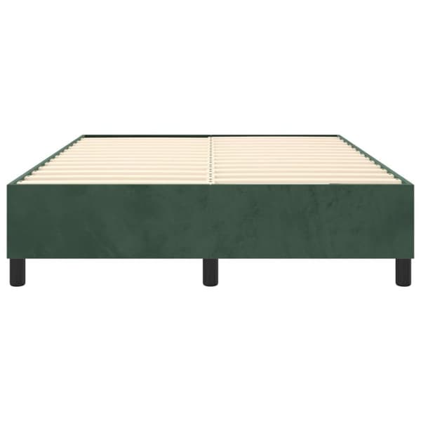 vidaXL Ramsäng mörkgrön 140x200 cm sammet