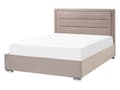 Miniatyrbilde 4 av 11: Seng med Oppbevaring Taupe Fløyel 140 x 200 cm Dobbeltseng Moderne Design Soverom