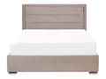 Miniatyrbilde 5 av 11: Seng med Oppbevaring Taupe Fløyel 140 x 200 cm Dobbeltseng Moderne Design Soverom