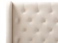 Miniatyrbild 7 av 10: Dubbelsäng Lamellbädd Beige Sammetsklädsel 160 x 200 cm Tuftad Sänggavel Modern Design