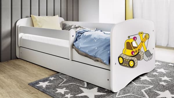 Børnesenge Med Madras Og Opbevaringskasse Digger 160x80cm  møbelplade