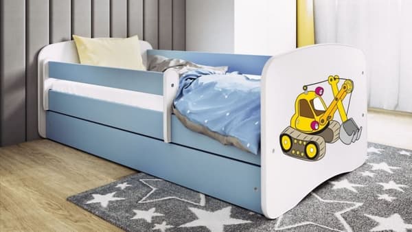 Børnesenge Med Madras Og Opbevaringskasse Digger 160x80cm  møbelplade
