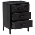 Miniatyrbilde 4 av 11: vidaXL Nattbord 2 stk svart 40x30x55 cm heltre furu