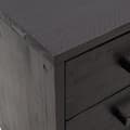 Miniatyrbilde 7 av 11: vidaXL Nattbord 2 stk svart 40x30x55 cm heltre furu