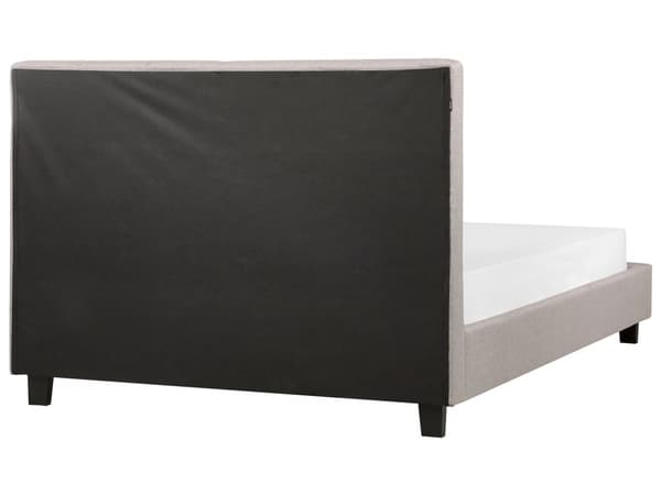 Seng Lysegrå Polyester 140 x 200 cm Vandseng Moderne Blød Polstret Trekvart Seng Tuftet Sengegavl Soveværelse Inspiration Kvalitetsseng