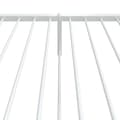 Miniatyrbilde 8 av 9: vidaXL Sengeramme i metall med hode- og fotgavl hvit 90x200 cm