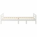Miniatyrbilde 5 av 9: vidaXL Sengeramme uten madrass hvit 90x190 cm heltre furu