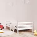 Miniatyrbilde 9 av 9: vidaXL Sengeramme uten madrass hvit 90x190 cm heltre furu