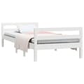 Miniatyrbilde 2 av 9: vidaXL Sengeramme uten madrass hvit 90x190 cm heltre furu