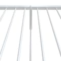 Miniatyrbilde 7 av 9: vidaXL Sengeramme i metall med hode- og fotgavl hvit 80x200 cm