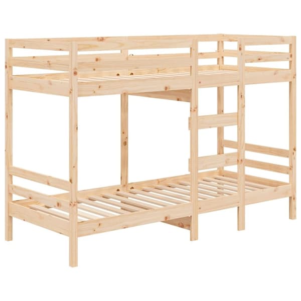 vidaXL køjeseng 75x190 cm massivt fyrretræ