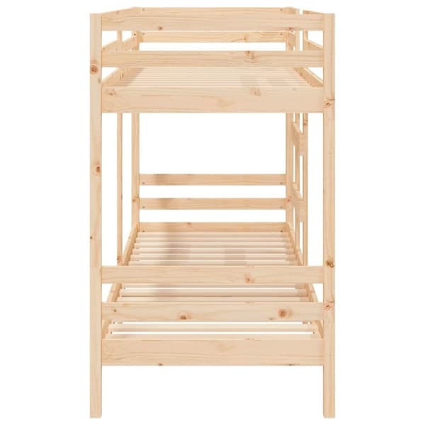vidaXL køjeseng 75x190 cm massivt fyrretræ
