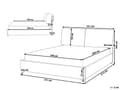 Miniatyrbillede 3 af 11: Seng Beige Polyester 140 x 200 cm Vandseng Moderne Blød Polstret Trekvart Seng Polstret Sengegavl Soveværelse Inspiration Kvalitetsseng