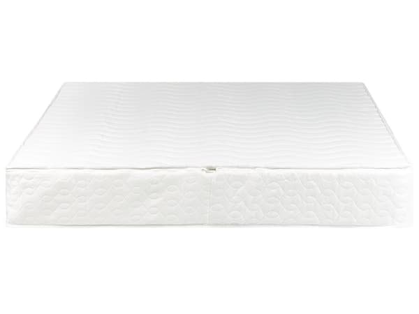 Seng Beige Polyester 140 x 200 cm Vandseng Moderne Blød Polstret Trekvart Seng Polstret Sengegavl Soveværelse Inspiration Kvalitetsseng