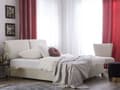 Miniatyrbillede 2 af 11: Seng Beige Polyester 140 x 200 cm Vandseng Moderne Blød Polstret Trekvart Seng Polstret Sengegavl Soveværelse Inspiration Kvalitetsseng