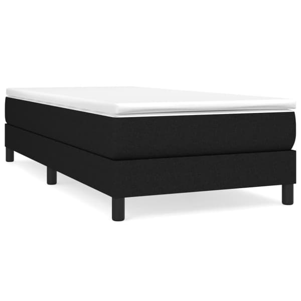 vidaXL sengeramme 90x200 cm stof sort