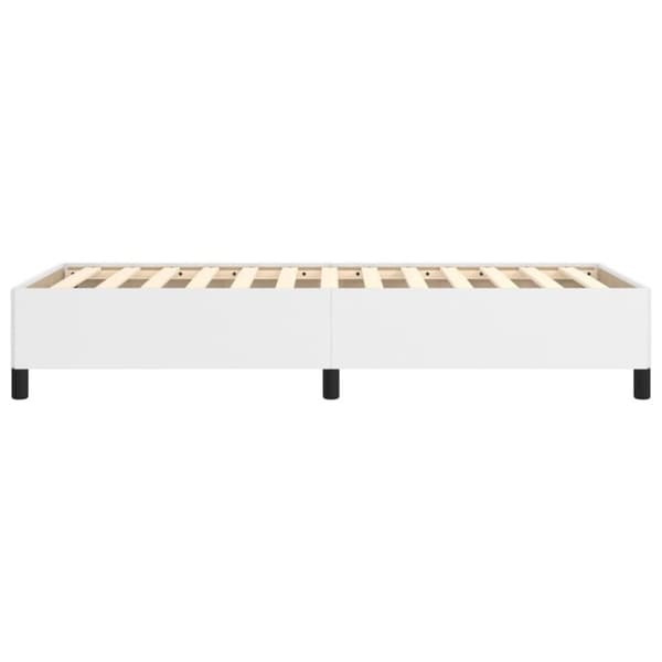 vidaXL sengeramme 100x200 cm kunstlæder hvid