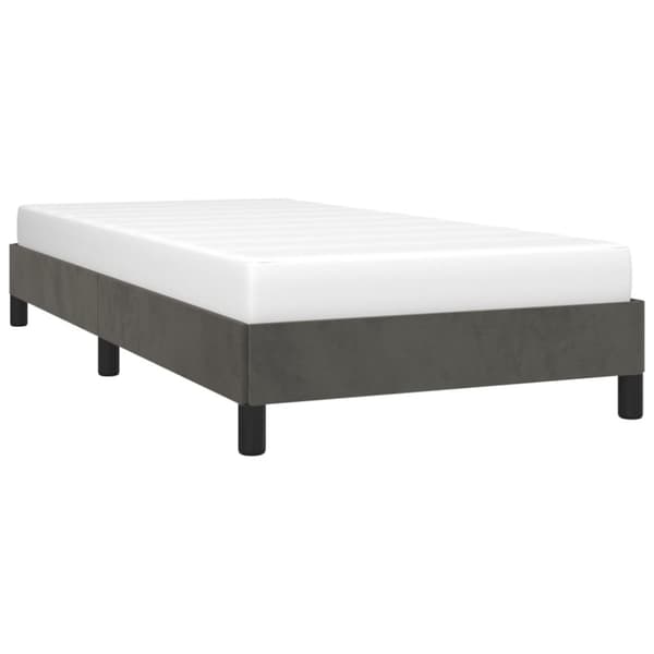 vidaXL sengeramme 80x200 cm fløjl mørkegrå